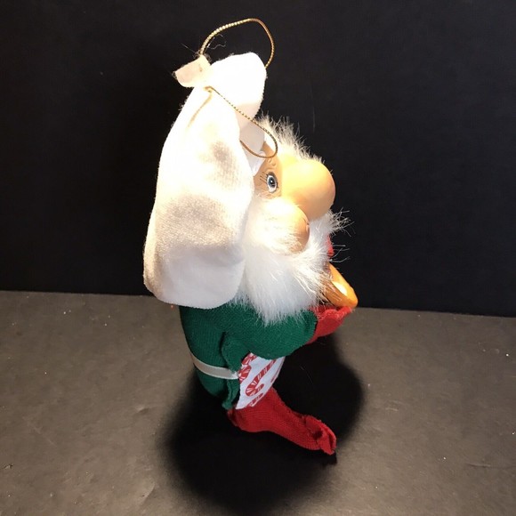 Vintage Santas Best Elf Santikins Ornament 7" Tall Posable Christmas Baker Gnome - Picture 5 of 7